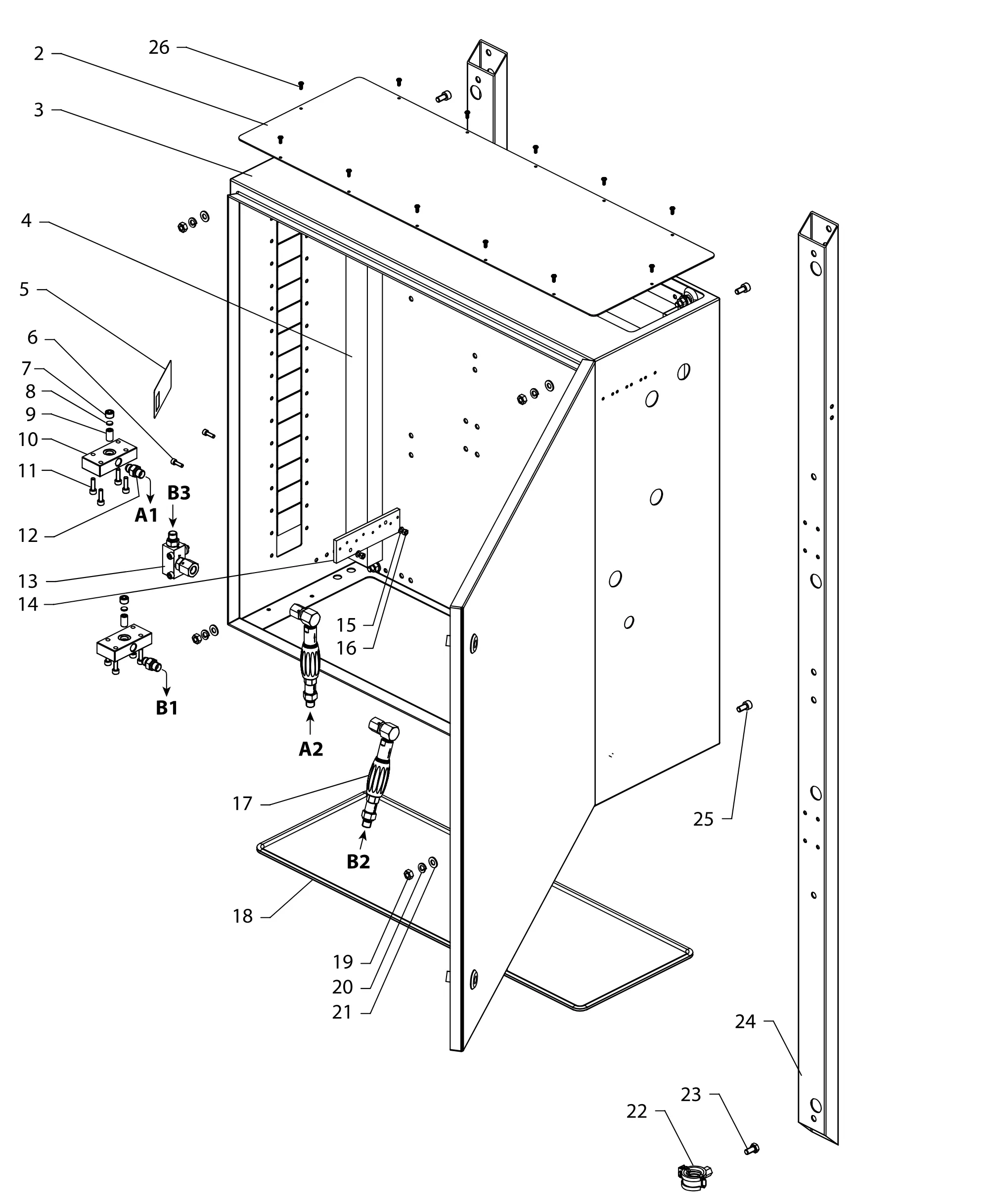 Wagner SC 2K Comfort Base Module (Ex) – Fluid Cabinet parts diagram diagram