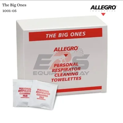 Allegro Respirator Cleaning Pads – The Big Ones, Alcohol - 8 x 11 (50/box)