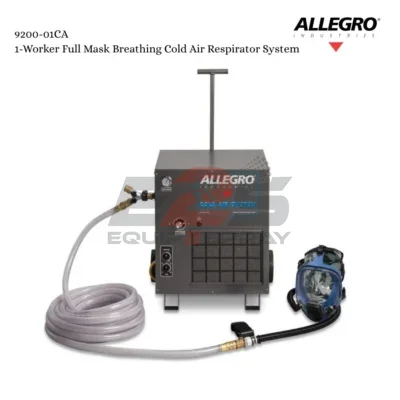 Allegro Full Mask Breathing Cold Air Respirator Systems - One-Worker Cold Air Full Mask System, 100' Airline Hose