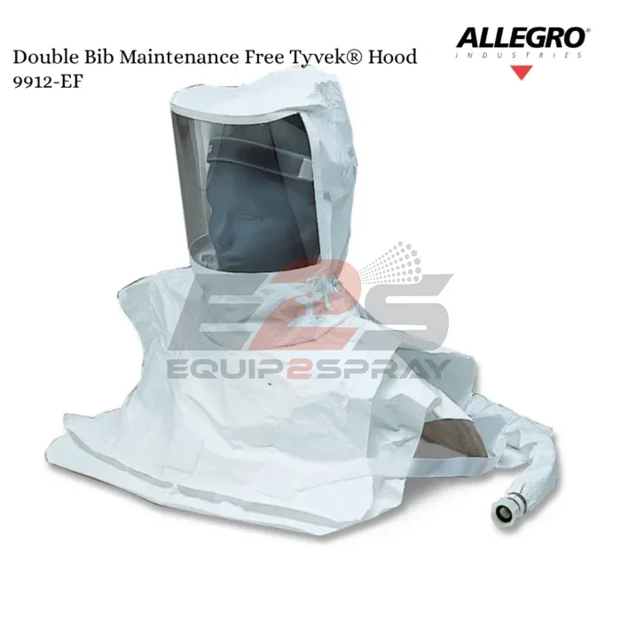 Allegro Double Bib Maintenance Free Tyvek® Hood - Double Bib Maintenance Free Tyvek Hood CF SAR Assembly w/ LP Adapters (for use with Cold Air System) Allegro Double Bib Maintenance Free Tyvek® Hood - Double Bib Maintenance Free Tyvek Hood CF SAR Assembly w/ LP Adapters (for use with Cold Air System)
