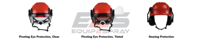 Bullard Adaptix Helmet Mounting Bracket with Visor Bracket – T2MBVB