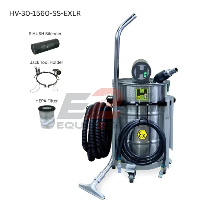 Hafcovac Certified Stainless Steel Vacuums EXLR - HV-30-1560-SS-EXLR
