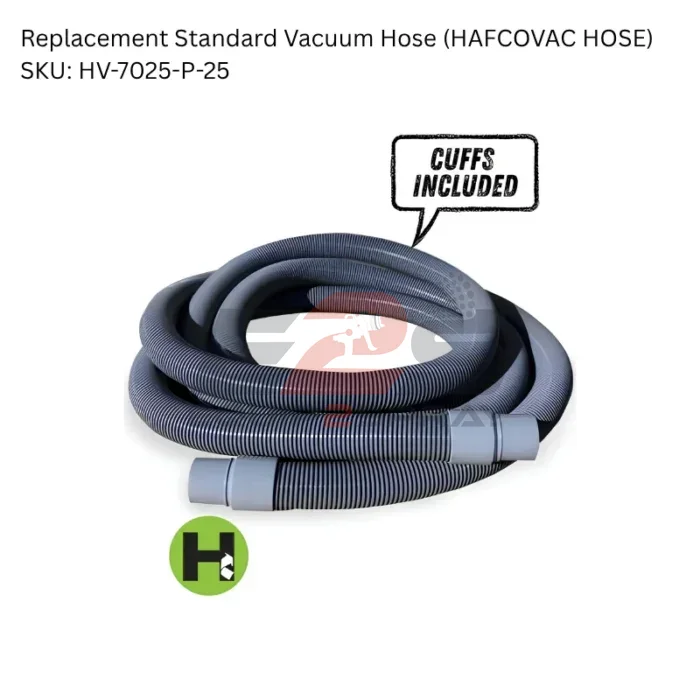 HafcoVac Standard Vacuum Hose - 1.5 Inches Vacuum Hose Diameter HafcoVac Standard Vacuum Hose - 1.5 Inches Vacuum Hose Diameter
