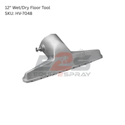 HafcoVac 12in Wet/Dry Floor Tool - 12in Squeegee Floor Tool-Metal